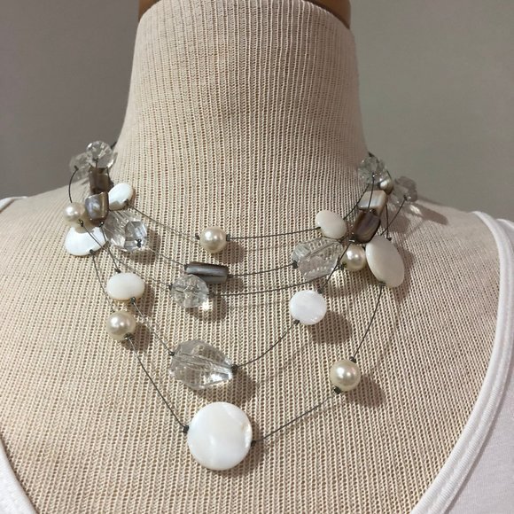 Wire necklace with matching earrings - Picture 1 of 2